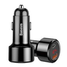 BASEUS Avtomobilski polnilnik Magic Series PPS QC 4.0+ QC3.0 45W 6A črn