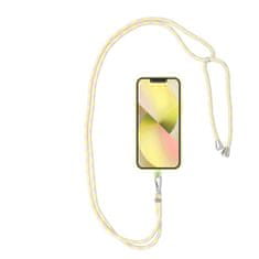 OEM Vrvica za telefon, obesek za telefon - SWING (6 mm) z nastavljivo dolžino / dolžina vrvice 165 cm (največ 82,5 cm v zanki) / za ramo ali vrat - sivo-rumena