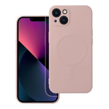 OEM SILICONE MAG COVER ovitek, združljiv z MagSafe, za iPhone 13, roza