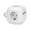 Namizni podaljšek/razdelilec OR 4g - 1,4 m/4 vtičnici + 2xUSB - schuko bel