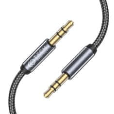 Tech-protect Ultraboost avdio kabel 3.5mm mini jack 1.5m, črna