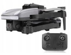 KJB Dron mini s kamero 4K leti 12-15 minut / baterijo / višina do 100m s povezavo na telefon + 3x baterija GRATIS s potovalno torbico (siva barva)
