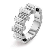 Calvin Klein Eleganten jeklen prstan s kristali Luster 35000322 (Obseg 52 mm)