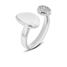 Calvin Klein Eleganten jeklen prstan s kristali Fascinate 35000319 (Obseg 54 mm)