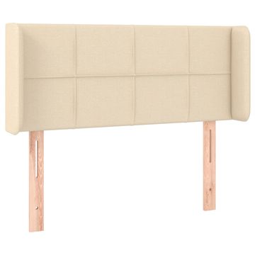 Vidaxl Vzglavje z ušesi krem 103x16x78/88 cm blago