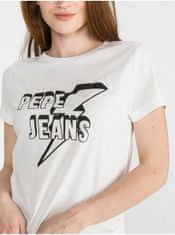 Pepe Jeans Ženska Clover Majica Bela XS
