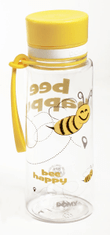Domy Steklenička, BPA free, 0,6l, Bee happy