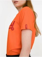 Superdry Ženska Collegiate Cali State Majica Oranžna XS