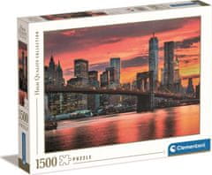 Clementoni Puzzle East River v mraku, ZDA 1500 kosov