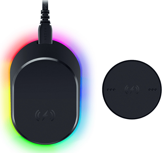 Razer Mouse Dock Pro s polnilnim ploščkom, USB-A, RGB (RZ81-01990100-B3M1)