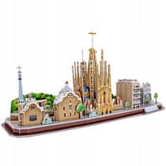 CubicFun Prostorska sestavljanka Cubic FUN 3D City Line Barcelona MC256H 186 kosov