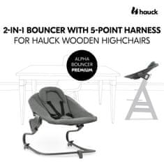 Hauck Alpha+ Bouncer premium, temno siv