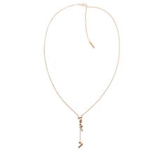Calvin Klein Očarljiva bronasta ogrlica s kristali 35000233