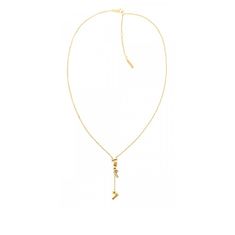 Calvin Klein Očarljiva pozlačena ogrlica s kristali 35000232