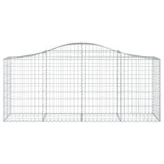 Vidaxl Obokane gabion košare 7 kosov 200x50x80/100 cm cinkano železo