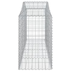 Vidaxl Obokane gabion košare 7 kosov 200x50x80/100 cm cinkano železo