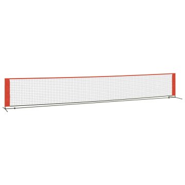 Vidaxl Teniška mreža črna in rdeča 600x100x87 cm poliester