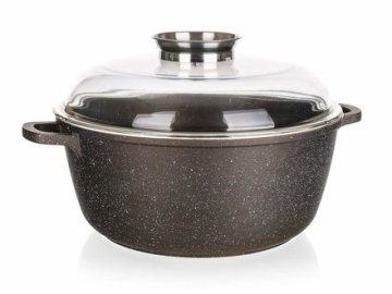 Banquet Banketni lonec s pokrovom Premium temno rjav 28cm