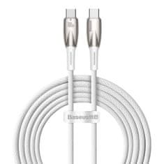 BASEUS Kabel za hitro polnjenje Glimmer Series USB-C 480 Mb/s PD 100 W 2 m bel