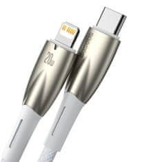 BASEUS Kabel za hitro polnjenje iPhone USB-C - Lightning 480 Mb/s PD 20 W 1 m bel