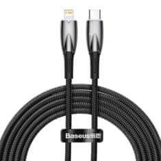 BASEUS Kabel za hitro polnjenje iPhone USB-C - Lightning 480 Mb/s PD 20 W 2 m črn