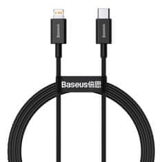 BASEUS Superior kabel USB-C Iphone Lightning za hitro polnjenje 20 W 1 m črn