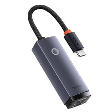 BASEUS baseus lite series usb type c adapter - rj45 lan vtičnica 100mbps siva (wkqx000213)