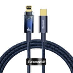 BASEUS Explorer Series kabel USB-C Iphone Lightning 20W 1m modri
