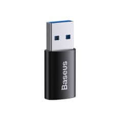 BASEUS Adapter iz serije Ingenuity iz USB 3.1 OTG v USB-C - črn