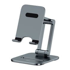 BASEUS baseus desktop biaxial foldable kovinsko stojalo/stojalo za pametni telefon sivo (lusz000013)