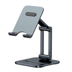 BASEUS baseus desktop biaxial foldable kovinsko stojalo/stojalo za pametni telefon sivo (lusz000013)