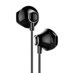 BASEUS Slušalke za ušesa z daljinskim upravljalnikom Encok H06 črne