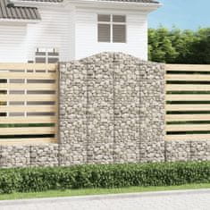 Vidaxl Obokane gabion košare 20kosov 200x30x220/240cm pocinkano železo