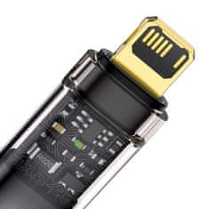 BASEUS baseus explorer series kabel usb - lightning 2.4a kabel 1 m črn (cats000401)