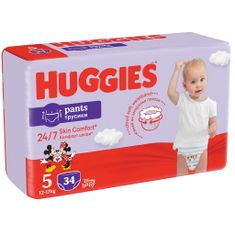 Huggies HUGGIES Pants hlače za enkratno uporabo 5 (12-17 kg) 34 kosov