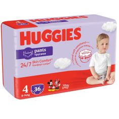 Huggies HUGGIES Pants plenične hlače za enkratno uporabo 4 (9-14 kg) 36 kosov
