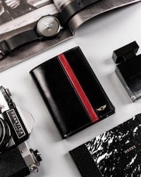 Peterson Moška denarnica Lai črno-rdeča