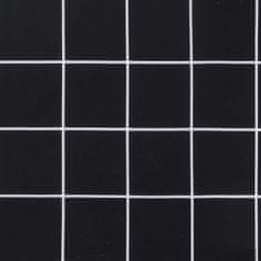 Vidaxl Blazina za palete črn karo vzorec 60x61,5x10 cm oxford blago