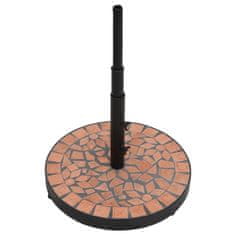 Vidaxl Podstavek za senčnik terakota okrogel 12 kg