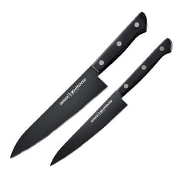 shumee Set dveh nožev Samura Shadow Utility in Chef - Jeklo AUS-8, ABS ročaj