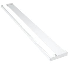 Vidaxl Pregrada za tuš s polico krom 80x195 cm ESG steklo in aluminij
