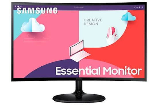Samsung S24C360EAU monitor, 60,96 cm (24), FHD, VA, ukrivljen (LS24C360EAUXEN)