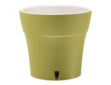 Pokrov za cvetlični lonec DALI samovlažeči plastični mat d22cm 5l, zelen