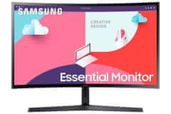 Samsung S27C366EAU monitor, 68,58 cm (27), FHD, VA, ukrivljen (LS27C366EAUXEN)