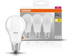 Osram 3x LED žarnica E27 A60 10W = 75W 1055lm 2700K Toplo bela 200°