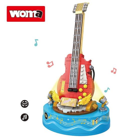 WOMA Glasbeni vrtiljak - Električna kitara, 308 kosov