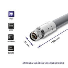 Qoltec antena qoltec lora | 10 dbi | na prostem