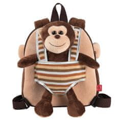 Perletti Opica Max nahrbtnik s plišasto igračo 25cm
