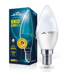ETA LED žarnica E14, 7 W, nevtralno bela, 4000K, 600 lm, 5 kos