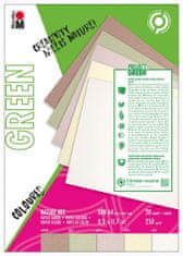 Marabu Green Paper set A4 Narava mix odtenki